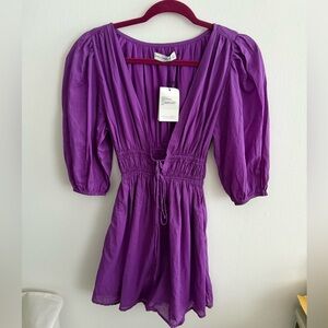 Faithfull the Brand Purple Mini Dress